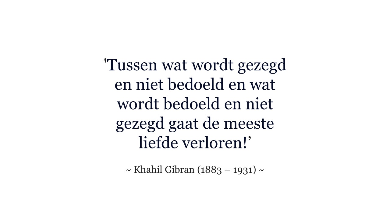 Khalil Gibran Inspiratiesessies